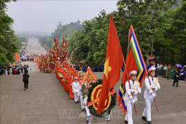 Không khí linh thiêng ngày chính lễ Giỗ Tổ Hùng Vương