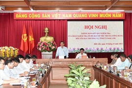 Đoàn kiểm tra 892 của Ban Bí thư thông báo kết quả kiểm tra đối với Ban Thường vụ Tỉnh ủy Đắk Lắk