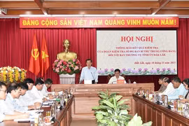 Đoàn kiểm tra 892 của Ban Bí thư thông báo kết quả kiểm tra đối với Ban Thường vụ Tỉnh ủy Đắk Lắk