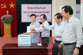 Báo Gia Lai quyên góp ủng hộ nạn nhân vụ cháy chung cư mini tại Thanh Xuân (Hà Nội)