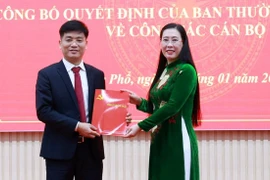 Công bố quyết định của Ban Thường vụ Tỉnh ủy Quảng Ngãi về công tác cán bộ