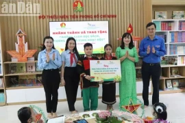 Tặng 'Không gian đọc sách, tương tác và sinh hoạt Đội' cho trường tiểu học ở Đắk Lắk