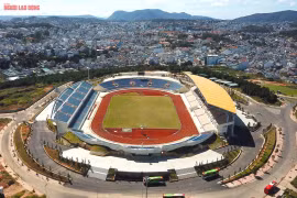 Sân vận động Đà Lạt như thế nào mà "đẹp nhất Tây Nguyên"?