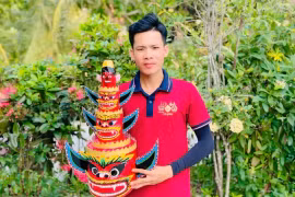 Chàng trai giữ hồn điệu múa Rô-băm của đồng bào Khmer