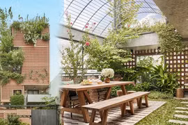 Ngôi nhà dùng hơn 20.000 viên gạch so le để làm mặt tiền đặc biệt ở TP HCM