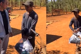 Người đàn ông nghèo tông bể đèn ô tô rồi đứng đợi và câu chuyện phía sau