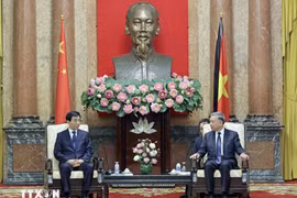 Chủ tịch nước Tô Lâm tiếp đoàn đại biểu Đảng, Nhà nước Trung Quốc