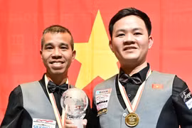 Việt Nam giành chức vô địch billiard carom 3 băng đồng đội thế giới