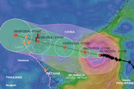 Bão YAGI mạnh lên thành siêu bão trong hôm nay