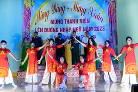 Đăk Pơ tổ chức văn nghệ mừng thanh niên lên đường nhập ngũ