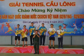 Gia Lai: Bế mạc Giải Tennis và Cầu lông chào mừng Quốc khánh 2-9 
