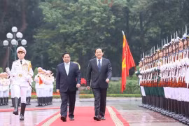 Thủ tướng Phạm Minh Chính chủ trì Lễ đón Thủ tướng Lào thăm chính thức Việt Nam