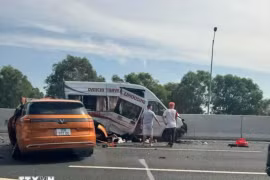 Kịp thời hỗ trợ các nạn nhân vụ tai nạn trên cao tốc Hà Nội-Hải Phòng