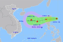 Xuất hiện áp thấp nhiệt đới giật cấp 9 gần Biển Đông