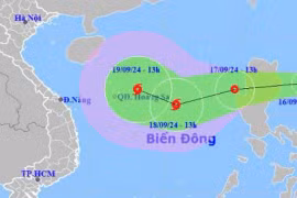 Áp thấp nhiệt đới sắp mạnh lên thành bão di chuyển 15 km/giờ hướng vào biển Đông