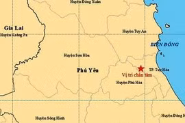 Phú Yên xảy ra động đất 3,5 độ Richter