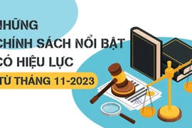 [Infographic] Những chính sách nổi bật, có hiệu lực từ tháng 11-2023 