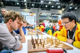 Tuyển Việt Nam cầm hòa Na Uy của 'vua cờ' Carlsen tại Olympiad