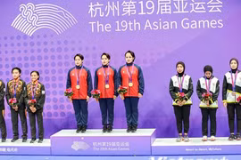 Bảng tổng sắp huy chương ASIAD 19 ngày 6/10: Việt Nam lọt vào top 20
