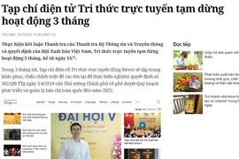 Tạp chí Điện tử Tri thức trực tuyến Zing News dừng hoạt động 3 tháng