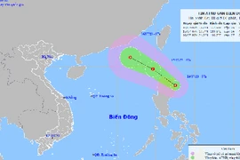 Áp thấp nhiệt đới mạnh cấp 6 gần Biển Đông
