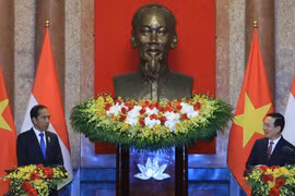 Chủ tịch nước Võ Văn Thưởng và Tổng thống Indonesia đồng chủ trì họp báo