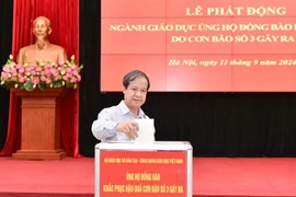 Bộ GD-ĐT phát động toàn ngành ủng hộ đồng bào bị thiệt hại do bão số 3