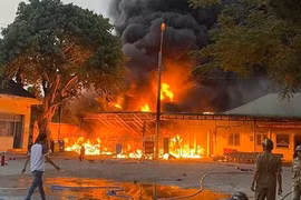 Vụ cháy tại trụ sở Công an H.Tánh Linh: 200 xe máy tang vật bị thiêu rụi