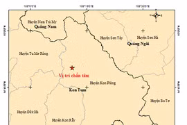 Động đất mạnh nhất từ đầu năm ở Kon Tum 