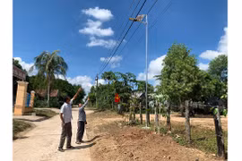 Người dân An Trung chung tay thắp sáng đường quê