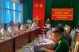 Hội đồng Giáo dục quốc phòng an ninh tỉnh kiểm tra công tác quốc phòng-an ninh tại huyện Kbang