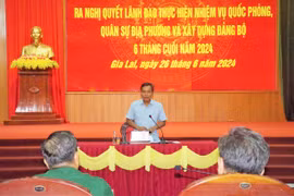 Tập trung triển khai nhiệm vụ quốc phòng, quân sự địa phương