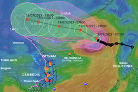 Tin bão mới nhất: Bão số 1 Talim giật cấp 13, liên tục mạnh lên 48 giờ tới
