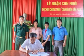 Đồn Biên phòng Ia Pnôn nhận “con nuôi đồn Biên phòng”