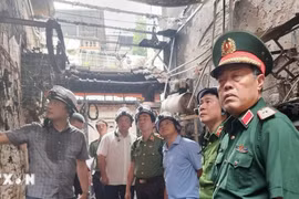 Vụ cháy tại Cầu Giấy: Lãnh đạo Bộ Công an và Thành ủy Hà Nội trực tiếp kiểm tra