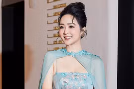 Cách 'hoa hậu không tuổi' Giáng My diện gam xanh trẻ như vừa qua 20 tuổi