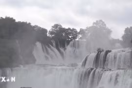 Tạm dừng đưa đón khách qua lại Khu Cảnh quan thác Bản Giốc-Đức Thiên