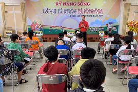 91 thiếu nhi tham gia lớp Kỹ năng sống “Hè vui, hè khỏe, hè bổ ích” 