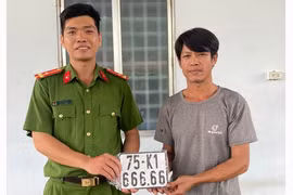 Đăng ký tại công an xã, bấm được biển số ngũ quý 666.66