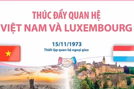 [Infographics] Thúc đẩy quan hệ giữa Việt Nam và Luxembourg