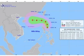 Khoảng đêm 3/9, bão Yagi đi vào Biển Đông và mạnh dần lên