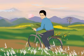 Xuân về bên núi