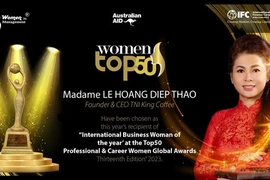 Bà Lê Hoàng Diệp Thảo nhận giải thưởng "Top50 GLOBAL Professional & Career Women Awards 2023"