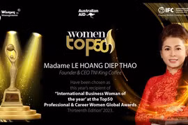 Bà Lê Hoàng Diệp Thảo nhận giải thưởng "Top50 GLOBAL Professional & Career Women Awards 2023"