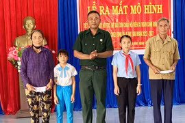 Gây quỹ giúp con, cháu hội viên cựu chiến binh đến trường
