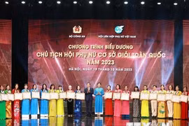 Biểu dương 293 Chủ tịch Hội Phụ nữ Cơ sở Giỏi Toàn quốc