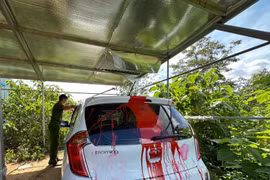 Ôtô gia đình phóng viên báo Tuổi Trẻ bị tạt sơn 