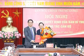 Trao quyết định bổ nhiệm ông Đặng Văn Dũng giữ chức Phó Trưởng Ban Nội chính Trung ương 