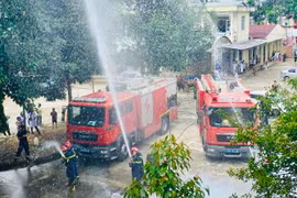 Bệnh viện 331 thực tập phương án chữa cháy và cứu nạn, cứu hộ