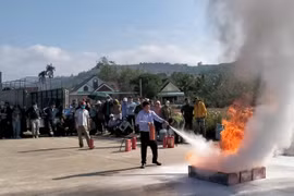 Kbang huấn luyện nghiệp vụ phòng cháy và chữa cháy cho 368 người